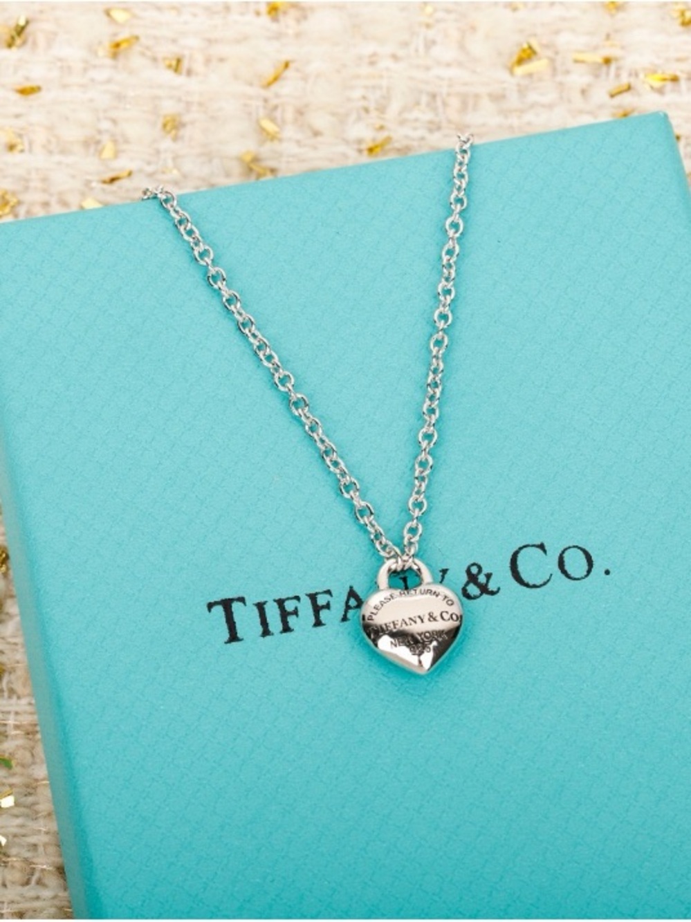 Tiffany & Co. Silver Heart Tag Necklace -